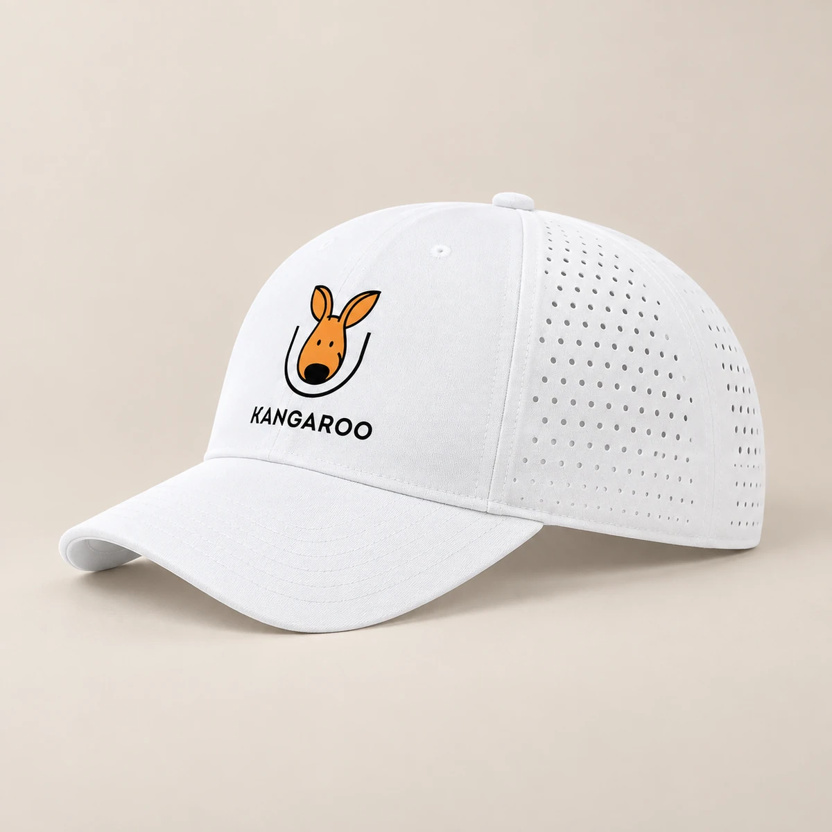Біла спортивна кепка з логотипом KANGAROO