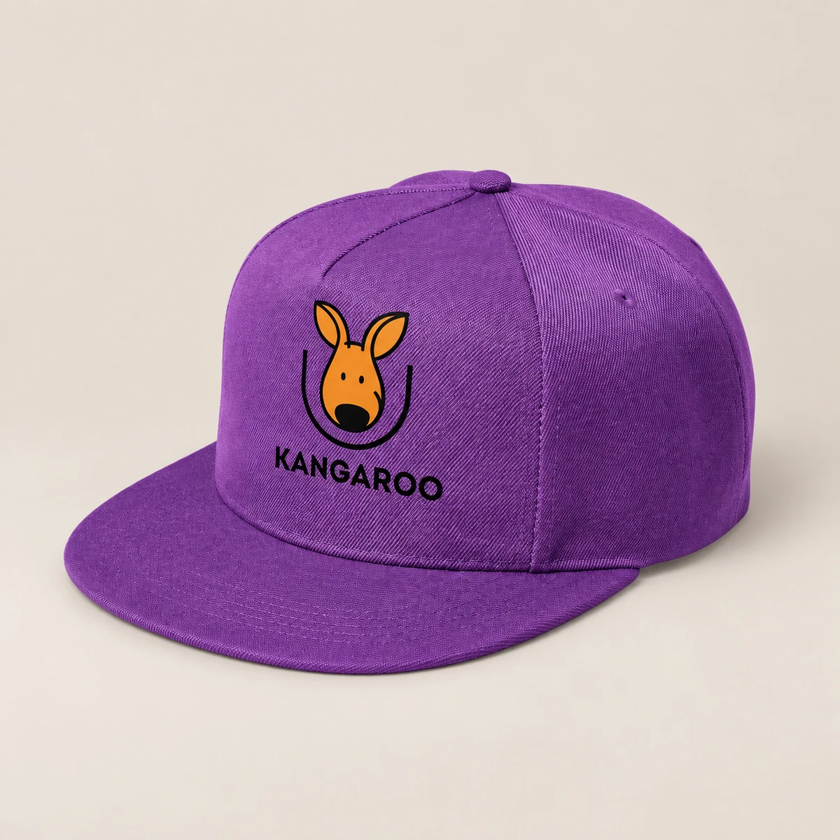 Фіолетова п’ятипанельна кепка з логотипом KANGAROO
