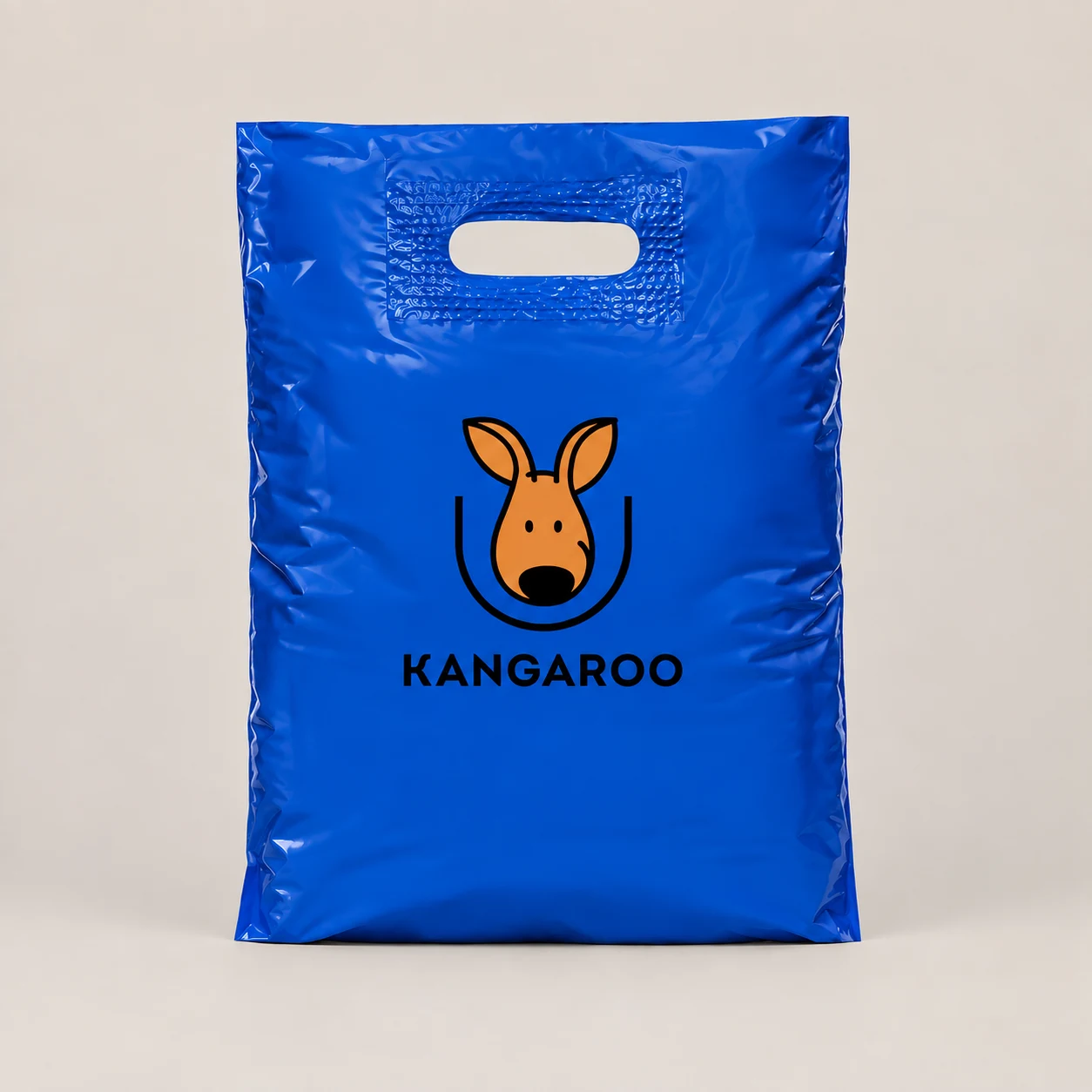 Синій пакет-банан 30 × 40 см з логотипом KANGAROO