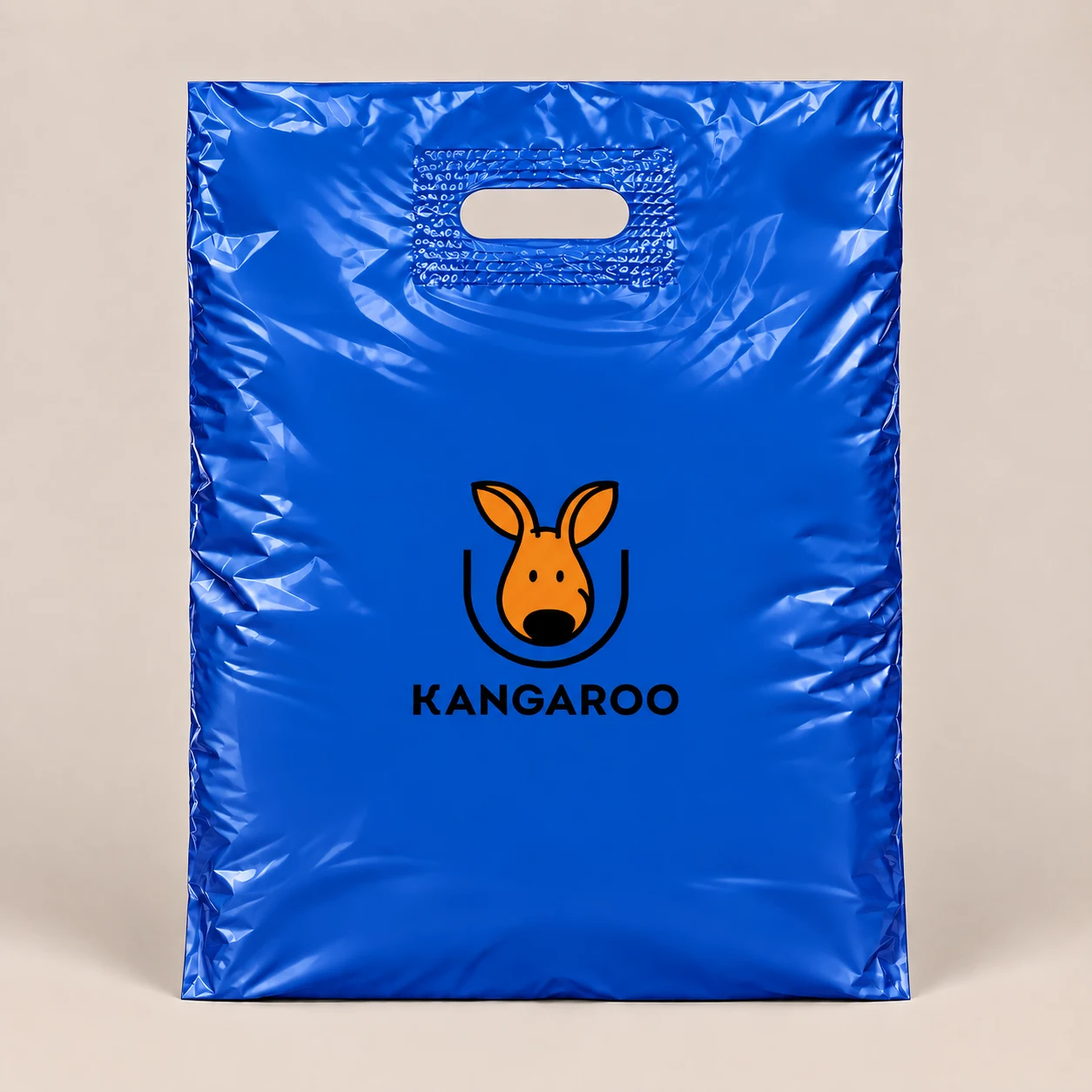 Синій пакет-банан 40 × 50 см з логотипом KANGAROO