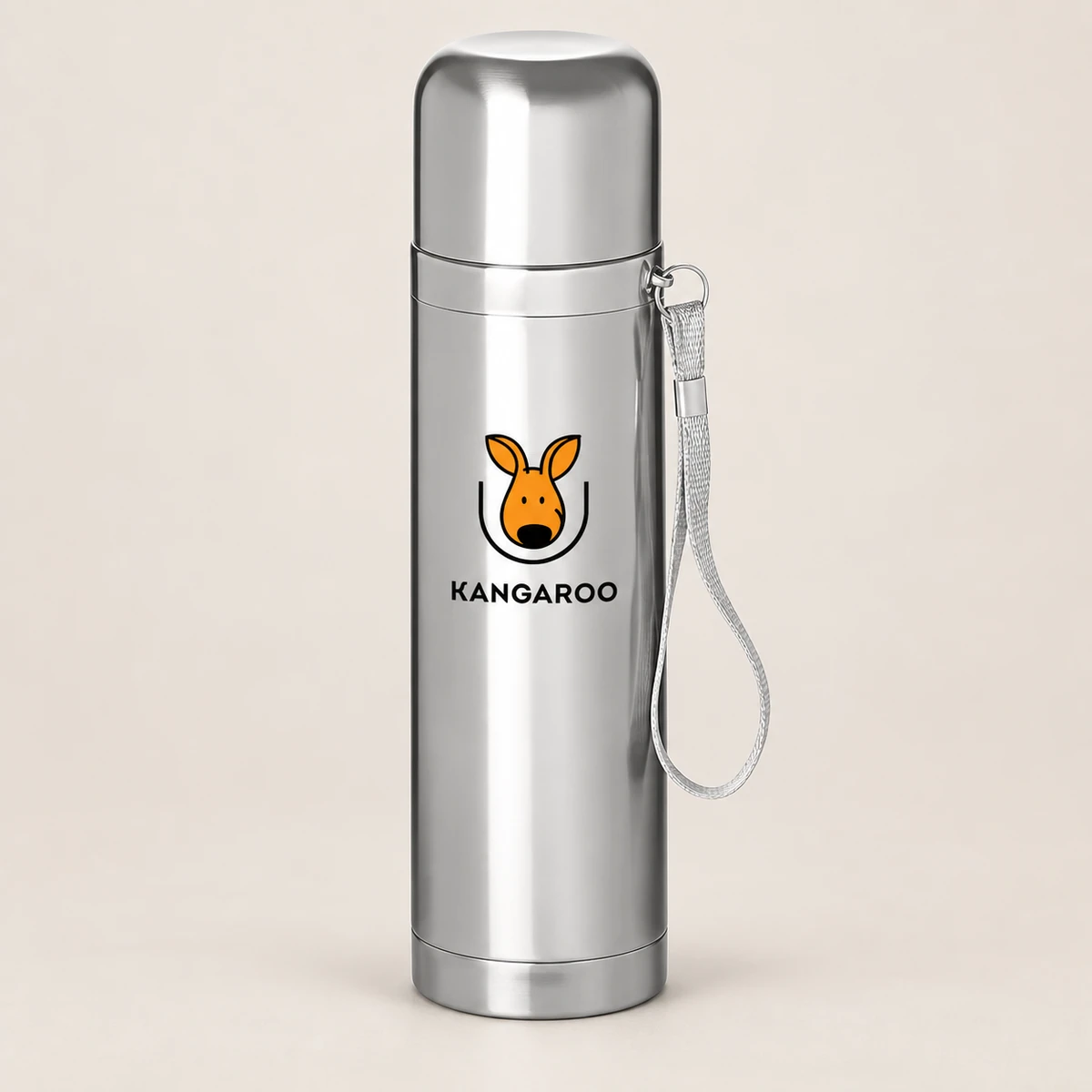 Срібний термос 500 мл з логотипом KANGAROO